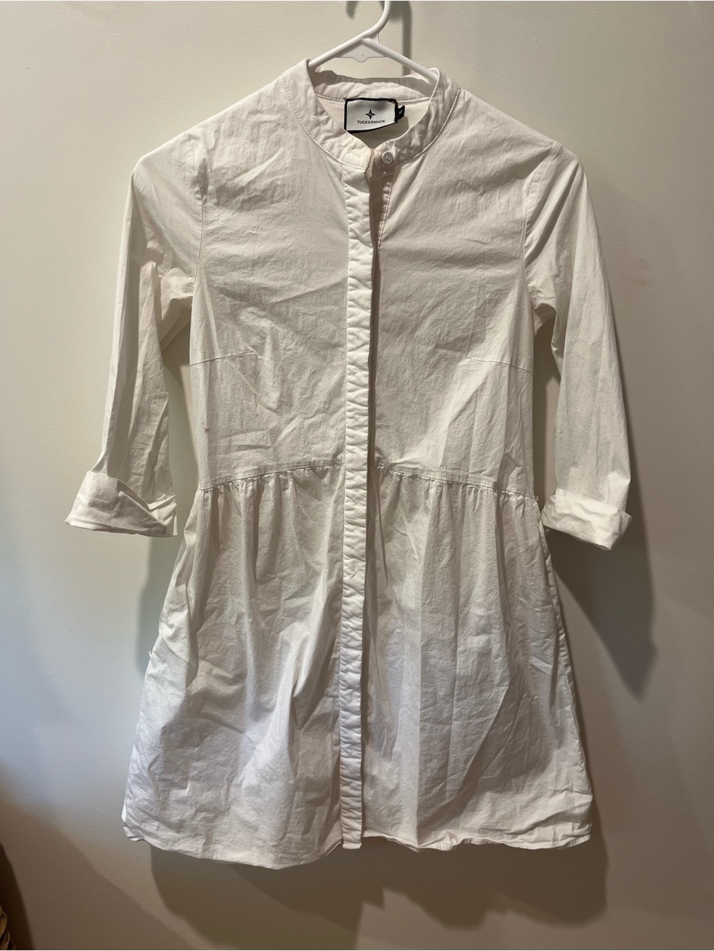 Tuckernuck White Button-Front Shirt Dress